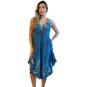 Riviera Sun Tie Dye Summer Dress - Beach Cover Up - 1 of 1