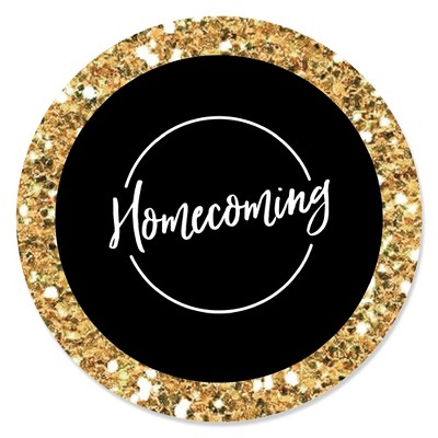 2 HOMECOMING Gold sticker letters CARD with glitter & bling 4 repeats