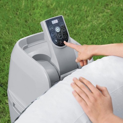 Bestway SaluSpa Aruba Gray Inflatable Round Hot Tub with 110 Jets