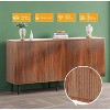 KTMBDW Sideboard Buffet Cabinet - Modern Larger Credenza Kitchen Storage Cabinet with 4 Doors - Accent Buffet Console Table for Dining Room Hallway - 3 of 4