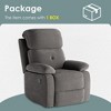 Small Manual Recliner Chairs for Adults Women for Living Room Small Spaces - 3 of 4