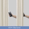 Awesome Home  Linen Slub Blackout Grommet Pair (2 Panels) - 2 of 4