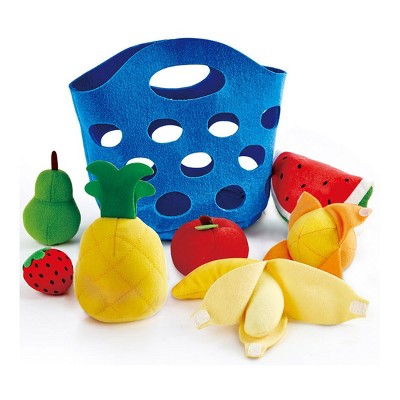 HAPE Toddler Felt Basket with Fruit and Peelable Banana