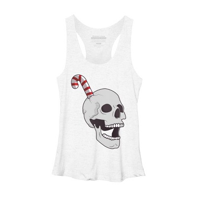 Women's Design By Humans Christmas skull By AllenStudio Racerback Tank Top