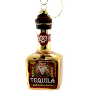 Holiday Ornament 5.0" Tequila Bottle Christmas Drink Santa  -  Tree Ornaments