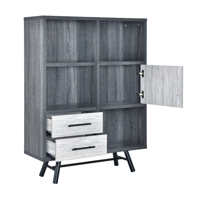 Hulbert Modern Industrial 6 Shelf Multi Functional Cabinet - Christopher Knight Home, 4 of 12