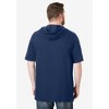 Liberty Blues by KingSize Men's Big & Tall Short-Sleeve Hoodie - 3 of 4