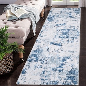Modern Abstract Rug Machine Washable Printed Rug Soft Foldable Accent Rug for Living Room Bedroom - 1 of 4