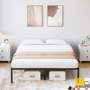 Garvee Metal Platform Bed Frame with Heavy Duty Steel Slats,Noise-Free,Reinforced Center Support,Under-Bed Storage Space,No Box Spring Needed - 1 of 4