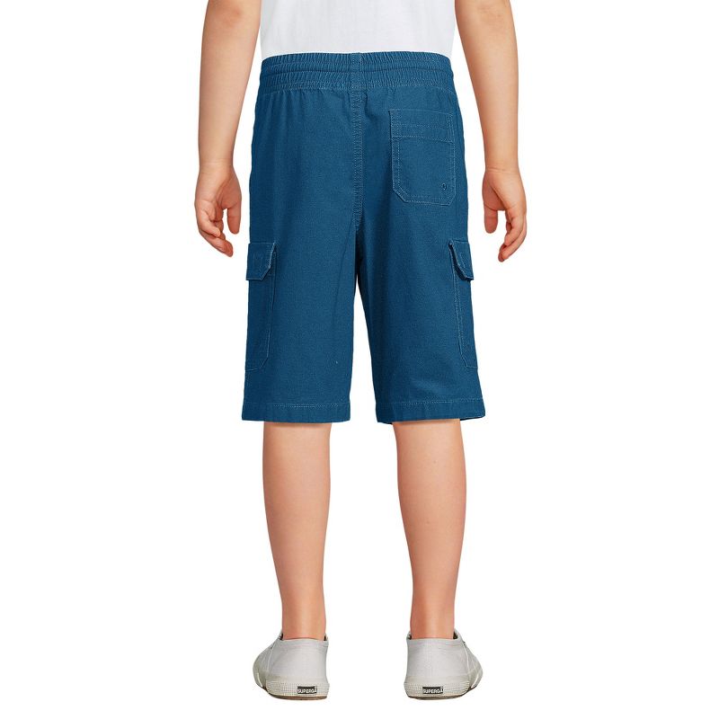 Lands' End Kids Stretch Canvas Utility Cargo Shorts, 2 of 4