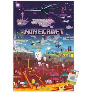 Trends International Minecraft - World Beyond Unframed Wall Poster Prints - 1 of 4