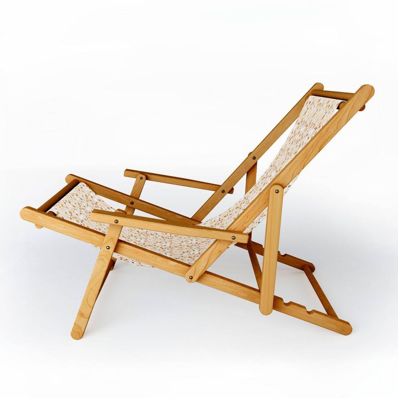 Iveta Abolina Terrazzo Tan Sling Chair - Brown - Deny Designs, 3 of 4