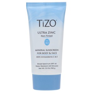 TIZO Zinc Body and Face Sunscreen SPF 40 Non-Tinted with Antioxidants C & E 3.5 oz - 1 of 4