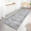 Washable Area Rugs Non Slip Vintage Medallion Low Pile Rug for Living Room & Bedroom - 2 of 4