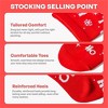 Joyfy 6 PCS Christmas Socks, Winter Warm Cotton HO Plaid Crew Socks for Women, Holiday Birthday & Xmas Party Gifts - 3 of 4