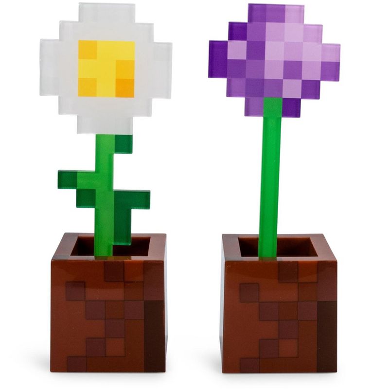 Ukonic Minecraft Daisy and Allium Flower Pot Mood Lights | Set of 2, 1 of 8