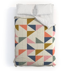 June Journal Floating Triangles Comforter Set - Deny Designs - 1 of 4