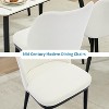 Velvet Dining Chairs, Upholstered Side Chairs with Padded Seat,Wood Legs,Modern Dining Chairs for Kitchen,Living Room - 4 of 4
