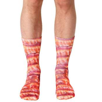 Living Royal Bacon Photo Print Crew Socks