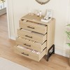 Garvee 4 Dresser for Bedroom, 38.6" Tall Dresser, Tall Drawer with Storage Freestanding, Wooden Closet Storage Chest for Bedroom - 4 of 4