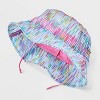 Mesh Utility Bucket Hat - Wild Fable™ Rainbow: Stripe Pattern, Adjustable Strap, Lightweight Mesh - 3 of 4