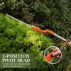 Ukoke 40V Cordless Pole Hedge Trimmer, 18" Dual-Action Blades, 3-Position Pivot Head, 0.8" Cutting Capacity, Battery & Charger Included - 4 of 4