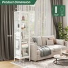 Mlezan 71" Display Cabinet:  Metal, Glass Doors, 4 Adjustable Shelves. Curio Case for Home, Office, or Pantry. Assembly Required. - 2 of 4