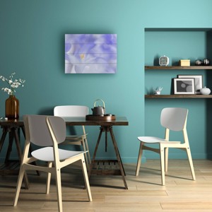 Trademark Fine Art Roelof de Hoog Blue Waves Wood Slat Art - 1 of 4