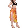 HAPPY BAY Women's Summer Bikini Wraps Beach Wrap Cover up Sarong Swimsuit Swimwear Bathing Suit Cover Ups for Womens One Size Orange, Fish - 3 of 4