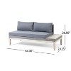 Sapphtopaz Outdoor Patio Furniture Set Wood Patio Chairs Sectional Sofa Set with Cushions and Coffee Table for Backyard, Garden - 3 of 4