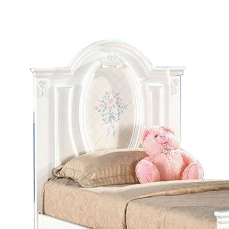 81&#34; Full Bed Flora Bed White Finish - Acme Furniture, 5 of 8