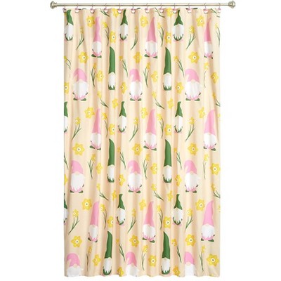 The Lakeside Collection Daffodil Gnomes Bath Collection - Shower Curtain