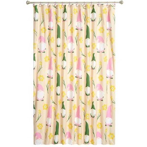 The Lakeside Collection Daffodil Gnomes Bath Collection - Shower Curtain - 1 of 4