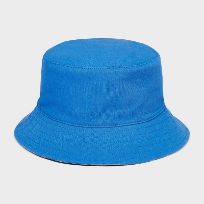 Image of Baby Girls' Reversible Bucket Hat - Cat & Jack™ Blue 6-12M