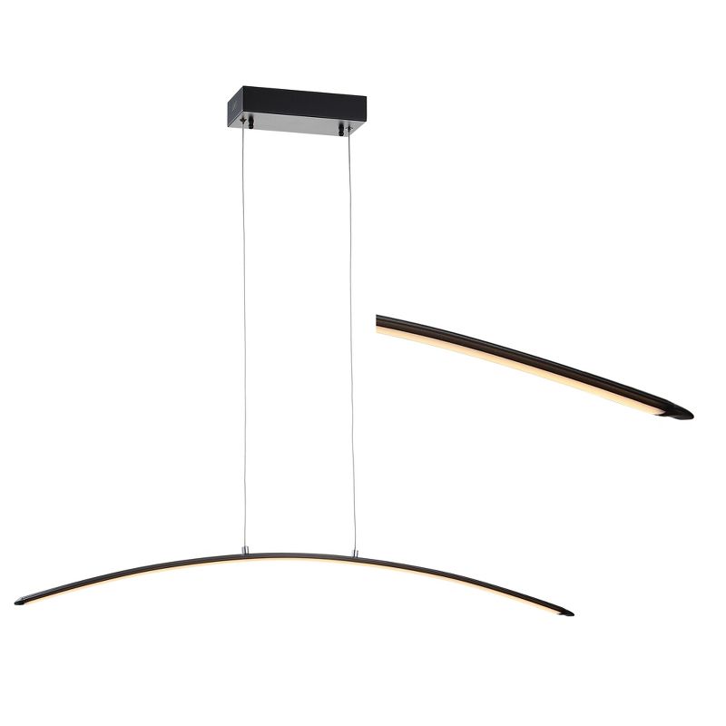 JONATHAN Y Roxanna Dimmable Adjustable Integrated LED Metal Linear Pendant, 5 of 9