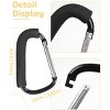Itopfox Stroller Hooks, Large Stroller Clip for Hanging Bags and Shopping, 2 Pack Stroller Accessories for Mommy, Durable Carabiner - 4 of 4