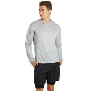 Sporti Sporti Men's L/S Hybrid II Hooded UPF 50+ Sun Shirt Icicle Grey XXX-Large - 1 of 4