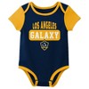 MLS Los Angeles Galaxy Infant Boys' 3pk Bodysuit - 4 of 4