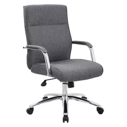 Modern Conference Chair Slate Gray/Chrome - Boss Office Products