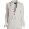 Lands' End Women's Fine Gauge Cotton Button Front Blazer Sweater - 3 of 3