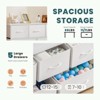 DOMETOUR 10 Drawer Dresser for Bedroom, Fabric Storage Tower Tall Chest Organizer, Storage Cabinet Unit Bins Living Room Closet-White - 2 of 4