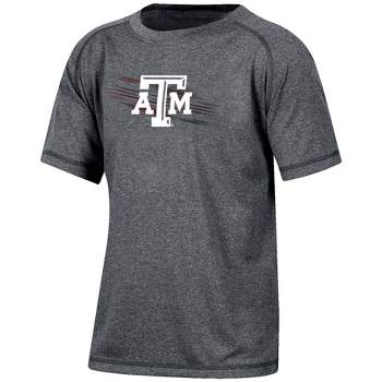 NCAA Texas A&M Aggies Boys' Gray Poly T-Shirt