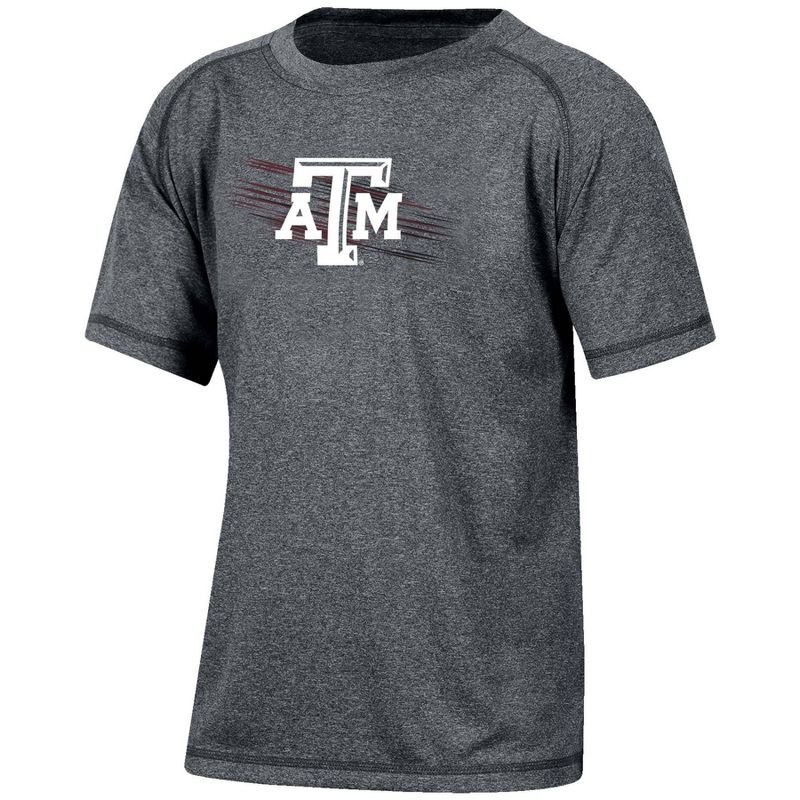 NCAA Texas A&#38;M Aggies Boys&#39; Gray Poly T-Shirt, 1 of 4