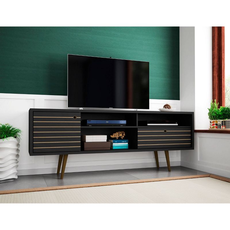 Liberty 3 Shelf and 1 Drawer TV Stand for TVs up to 65" - Manhattan Comfort, 3 of 10