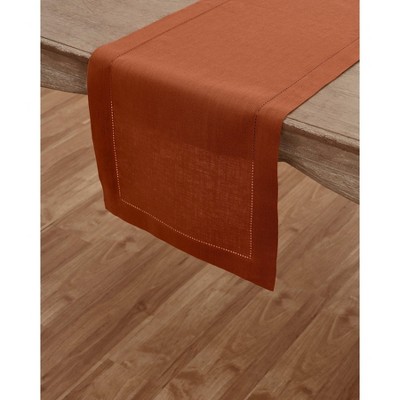 Solino Home Linen Classic Hemstitch Table Runner