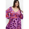 Women's Plus Size Gracie Print Dress - amethyst | CITY CHIC - image 3 of 4