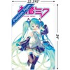 Trends International Hatsune Miku - Hatsune Miku Feature Series Unframed Wall Poster Print Clear Push Pins Bundle 22.375" x 34" - 3 of 4
