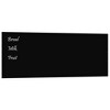 vidaXL Wall-mounted Magnetic Board Black 31.5"x11.8" Tempered Glass - 2 of 4