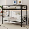 Bellemave Twin Over Twin Metal Bunk Bed for Kids, Sturdy Steel Frame with Ladder & Guardrails, Convertible Into 2 Beds, No Box Spring Needed - 3 of 4