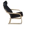 Mia Bentwood Reclining Accent Chairs Black - Niche: Bonded Leather, Water Repellant, Cantilever Base - image 2 of 3